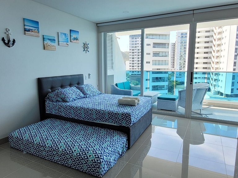 Apartamento Reserva del Mar frente a la playa 89S