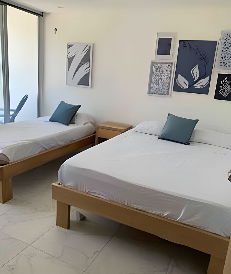 Hermoso Apartament Rodadero Frente Playa Vista Mar