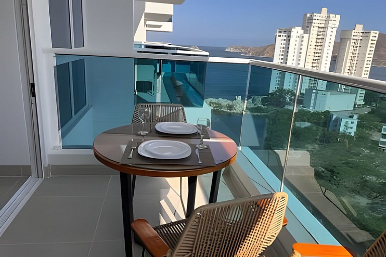 Hermoso Estudio Reserva del Mar 89 Vista al Mar
