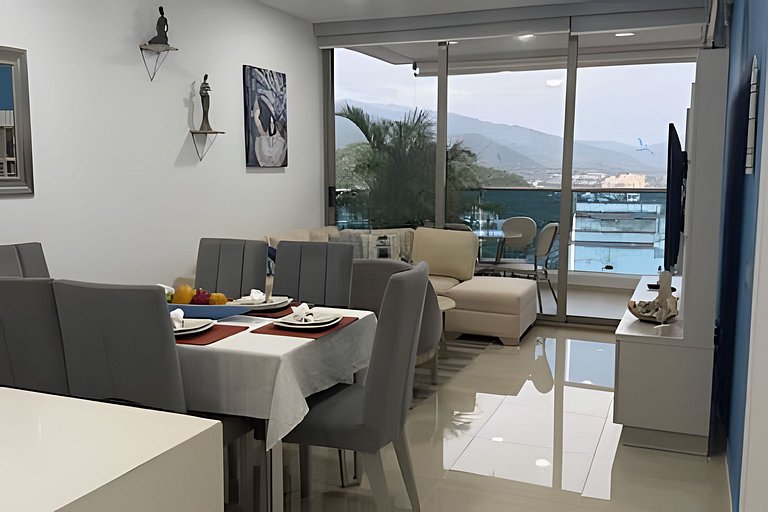 Hermoso Apartamento Samaria Club 186 Vista al Mar