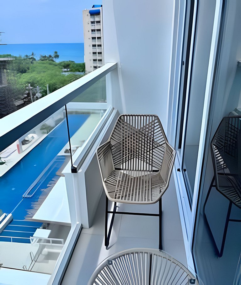 Hermoso Loft Vista y Frente al Mar