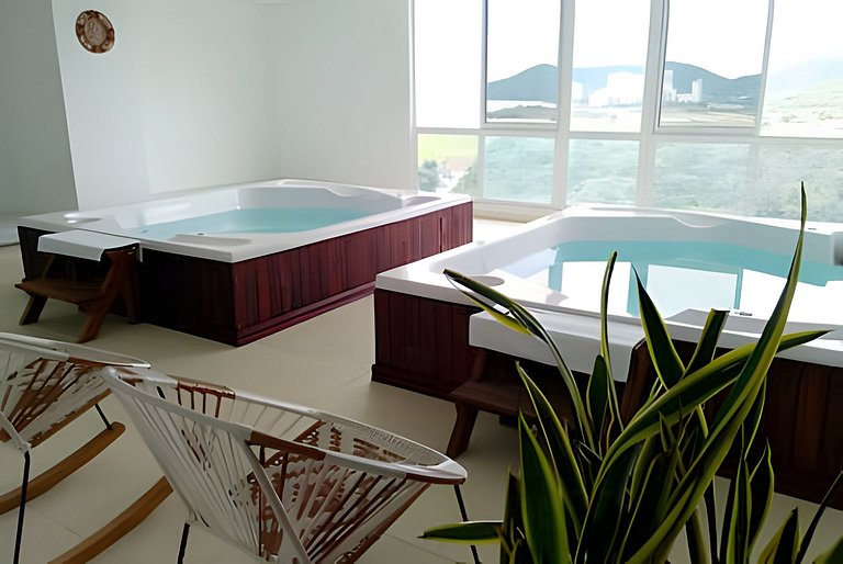 Bello y confortable Loft 150 Vista al Mar para 2