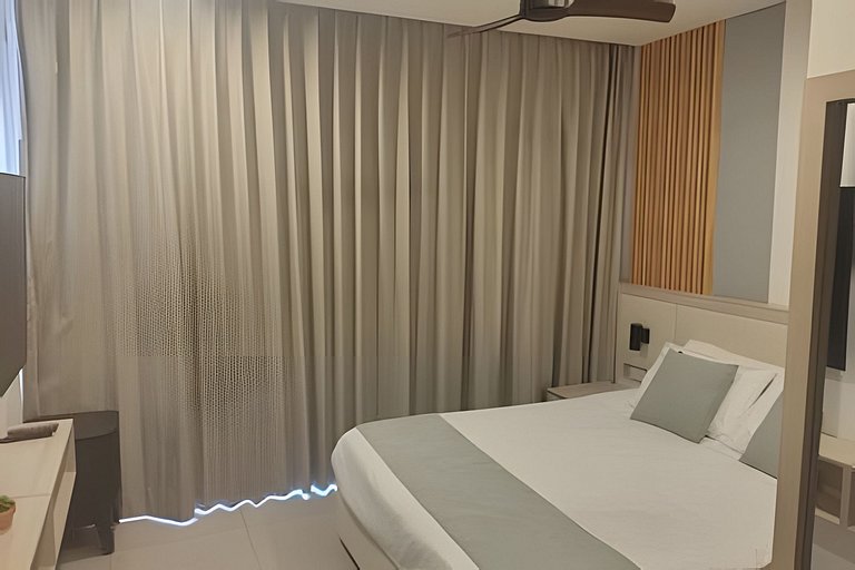 Bello y confortable Loft 150 Vista al Mar para 2