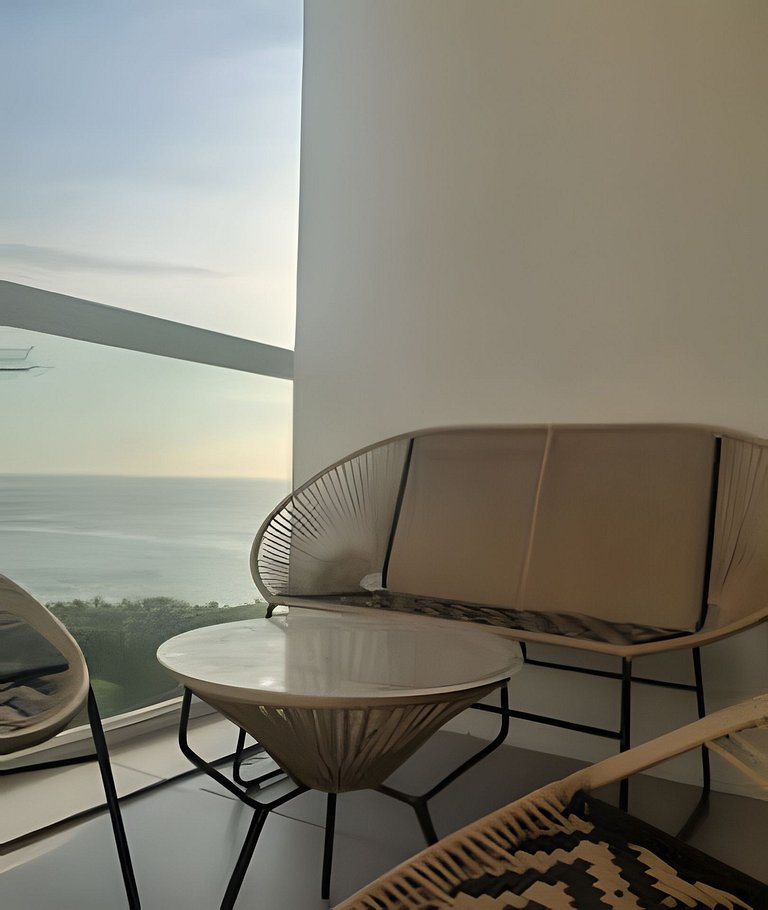 Bello y confortable Loft 150 Vista al Mar para 2