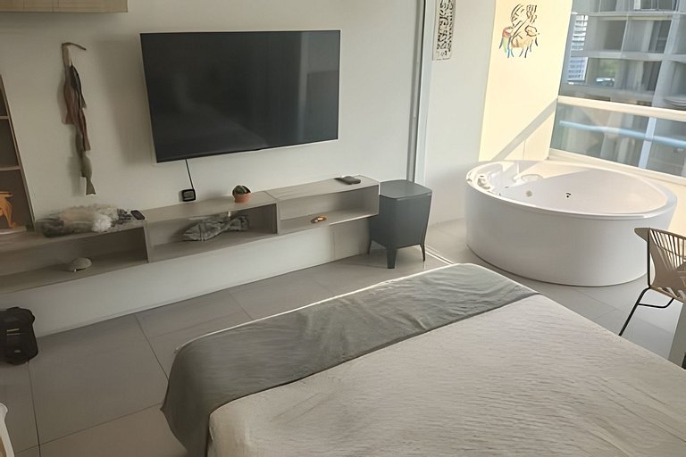 Bello y confortable Loft 150 Vista al Mar para 2