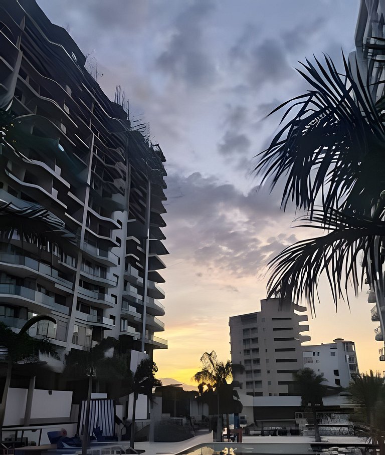 Bello y confortable Loft 150 Vista al Mar para 2