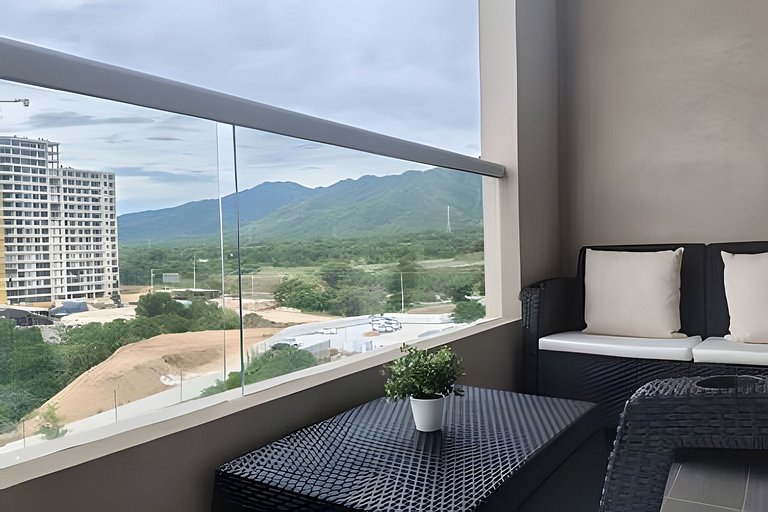 Hermoso Apartamento con Vista lat al Mar T1-82