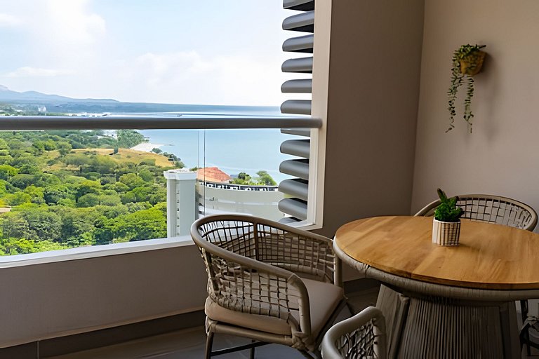 Hermoso Apartaestudio con Vista al Mar T1-187