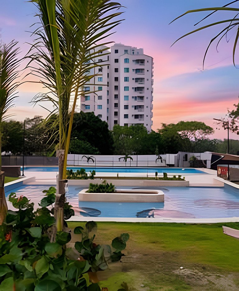 Hermoso Apartaestudio con Vista al Mar T1-187