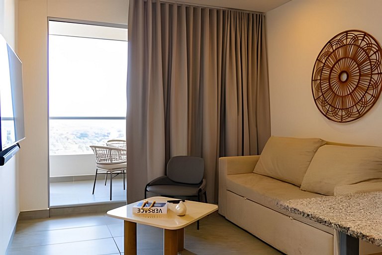 Hermoso Apartaestudio con Vista al Mar T1-187