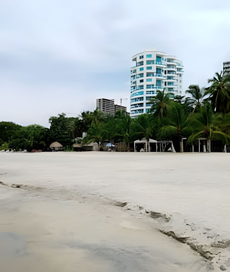 Hermoso Apartaestudio con Vista al Mar T1-187