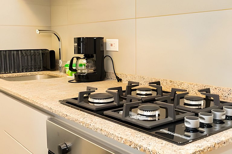 Hermoso Apartaestudio con Vista al Mar T1-187