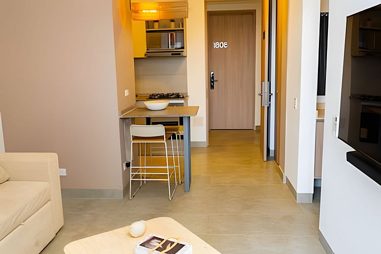 Hermoso Apartaestudio con Vista al Mar T1-187