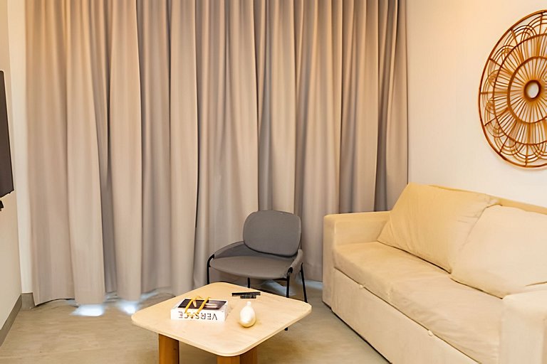 Hermoso Apartaestudio con Vista al Mar T1-187