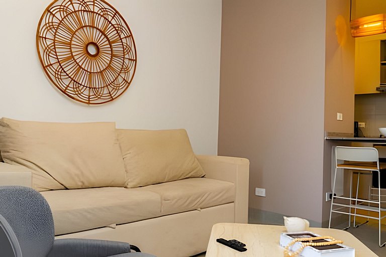 Hermoso Apartaestudio con Vista al Mar T1-187