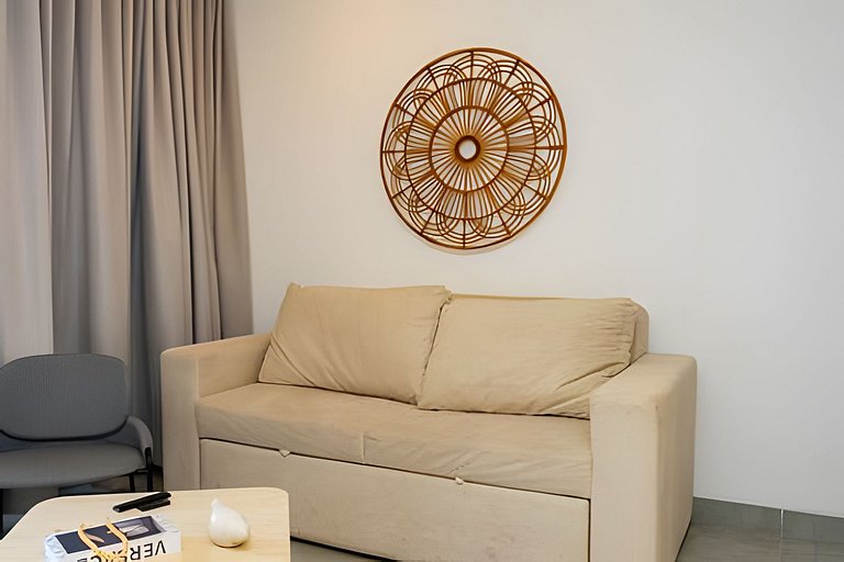 Hermoso Apartaestudio con Vista al Mar T1-187