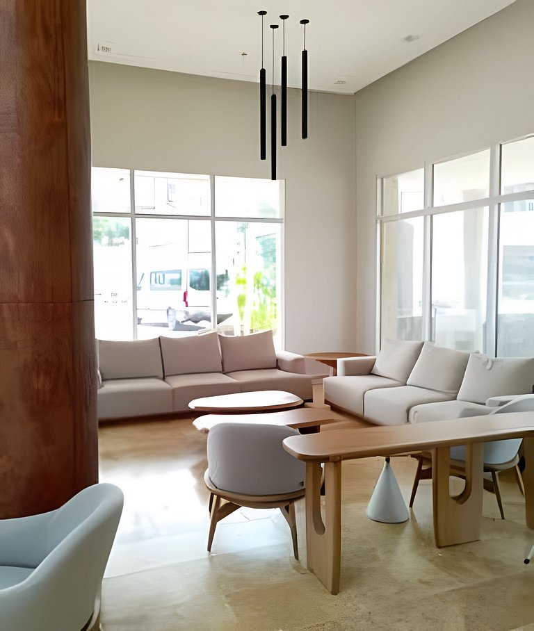 Hermoso Apartaestudio con Vista al Mar T1-187