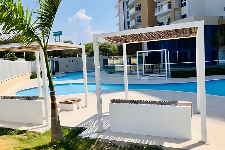 Bello Apartamento Ocean Club 132 Cerca al Mar