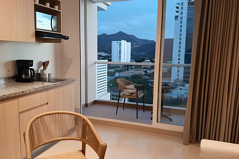 Espectacular Apartaestudio EIRA 119 Vista al Mar