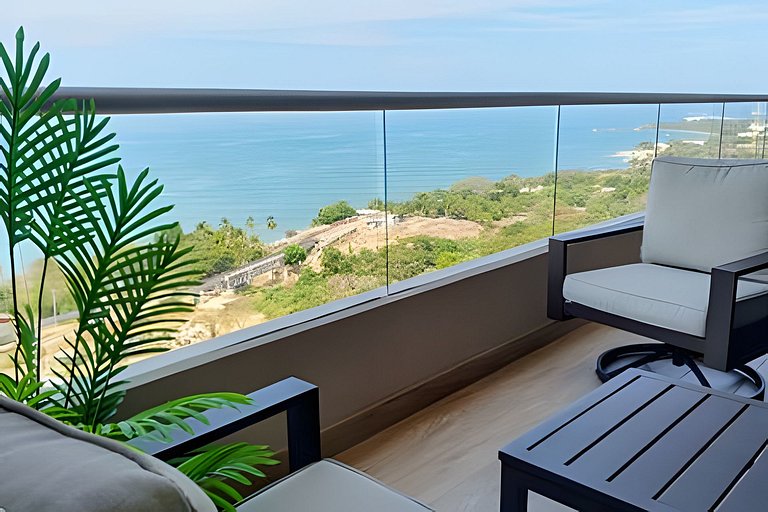 Amplio y bello Apartamento con Vista al Mar T2-158