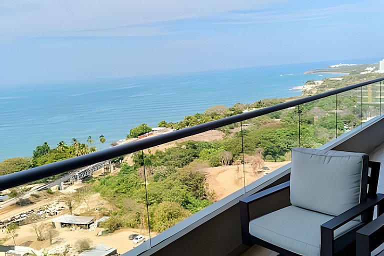 Amplio y bello Apartamento con Vista al Mar T2-158