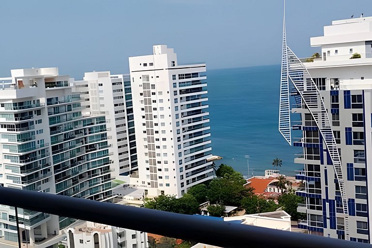 Bello Apartamento 2 habs Salguero 187 Vista al Mar