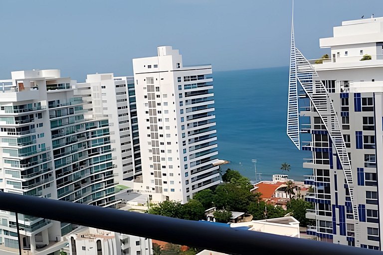 Bello Apto. 2 cuartos en Salguero 186 Vista al Mar