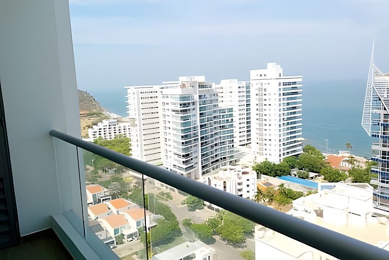 Bello Apto. 2 cuartos en Salguero 186 Vista al Mar