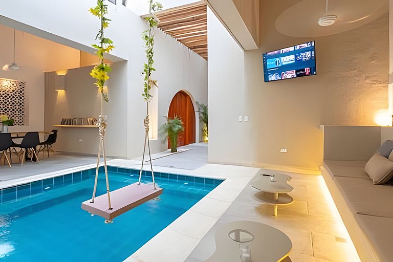 Lujoso Apartamento con piscina frente al Mar LP1