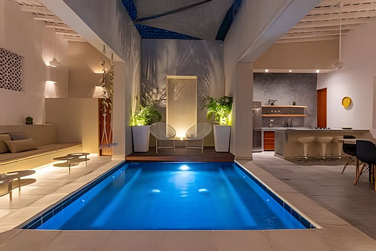 Lujoso Apartamento con piscina frente al Mar LP1