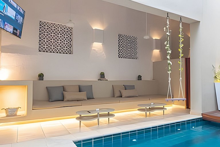 Lujoso Apartamento con piscina frente al Mar LP1