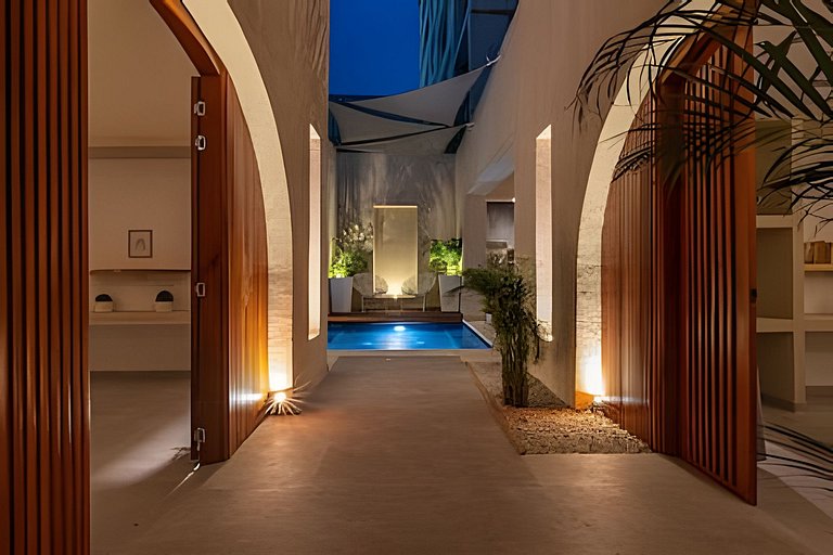Lujoso Apartamento con piscina frente al Mar LP1