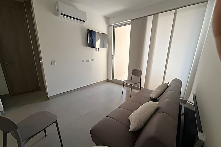 Hermoso Apartaestudio con Vista al Mar T2-21