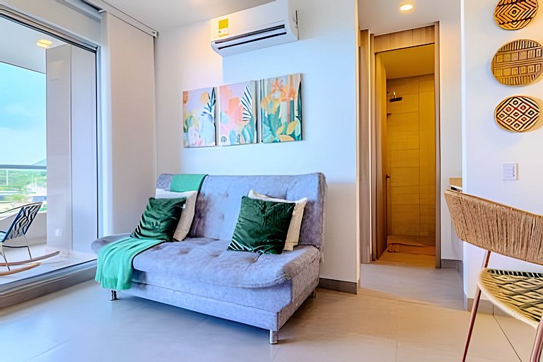 Cómodo Apartamento con Vista al Mar SM T2-42