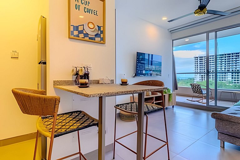 Cómodo Apartamento con Vista al Mar SM T2-42