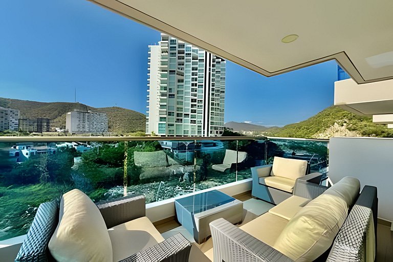Bello Apartamento Samaria Club 53 con Vista al Mar