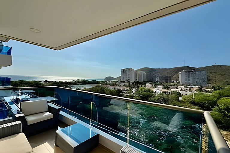 Bello Apartamento Samaria Club 53 con Vista al Mar