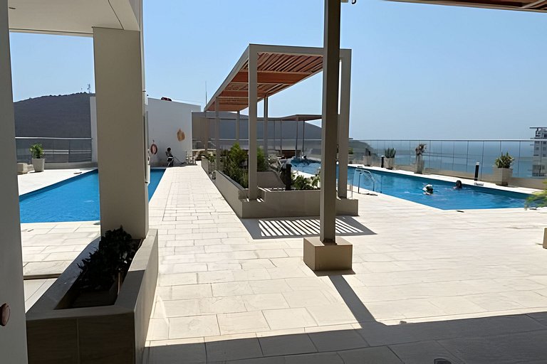 Apartamento lujoso  a dos cuadras de la  playa