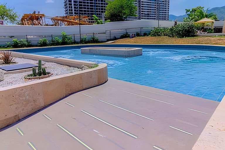 Bello Apartamento con Vista al Mar SM T1-168