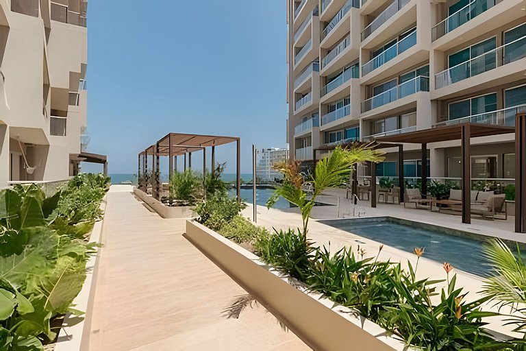 Bella Suite Playa Dormida 82S piscina vista al mar