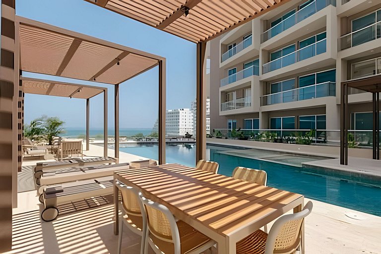 Bella Suite Playa Dormida 82S piscina vista al mar
