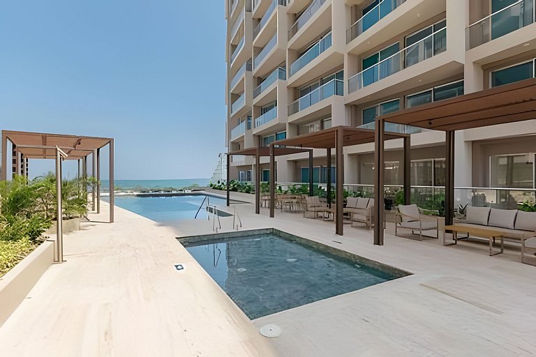 Bella Suite Playa Dormida 82S piscina vista al mar