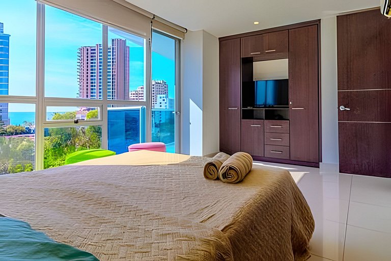 Tayrona Beach/Bello Apartamento/Balcón y piscina
