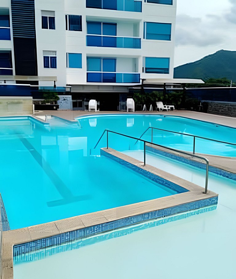 Tayrona Beach/Bello Apartamento/Balcón y piscina