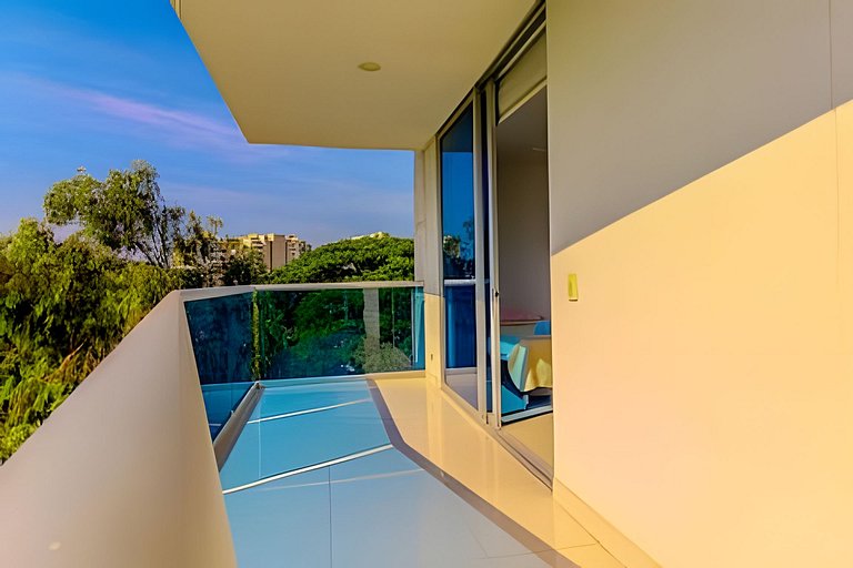 Tayrona Beach/Bello Apartamento/Balcón y piscina