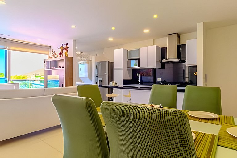 Tayrona Beach/Bello Apartamento/Balcón y piscina