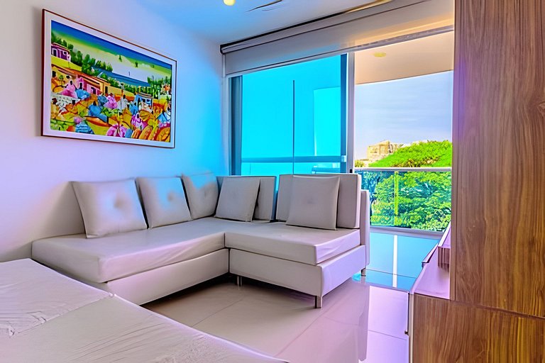 Tayrona Beach/Bello Apartamento/Balcón y piscina